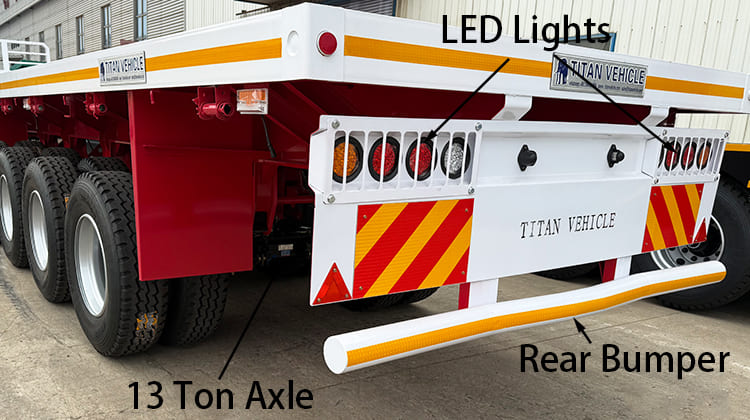 4 Axle Flatbed Semi Trailer for Sale in Zambia, Lusaka 
