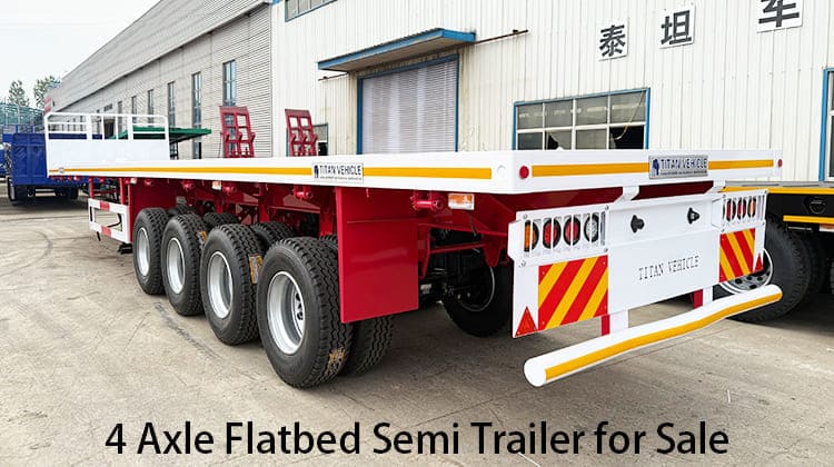 4 Axle Flatbed Semi Trailer for Sale in Zambia, Lusaka 