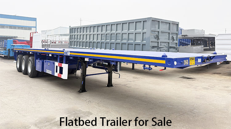 Tri Axle Flatbed Trailer for Sale in Zambia,  Ndola