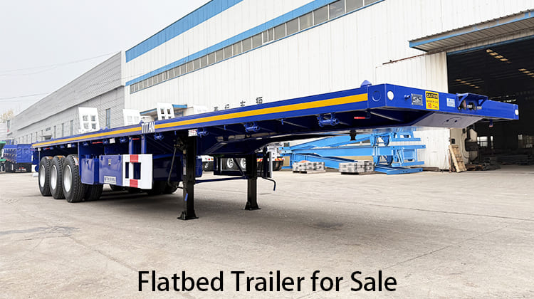 Tri Axle Flatbed Trailer for Sale in Zambia,  Ndola