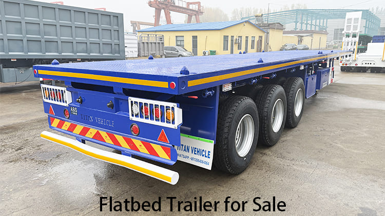 Tri Axle Flatbed Trailer for Sale in Zambia,  Ndola