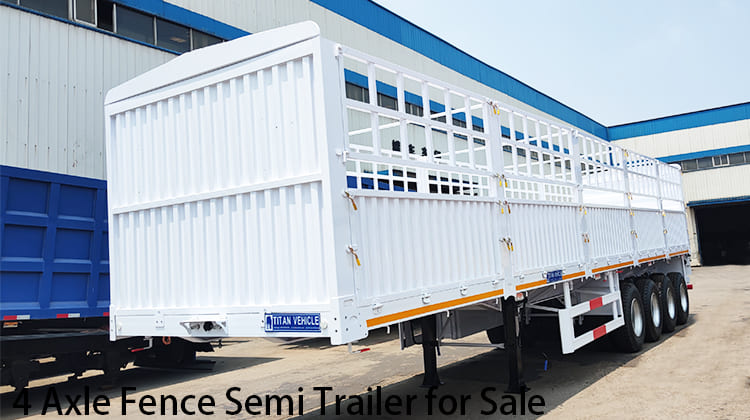 4 Axle Fence Semi Trailer for Sale in Zambia, Kabwe