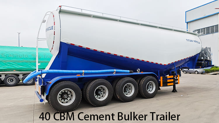40 CBM Cement Bulker Trailer for Sale in Zambia, Kabwe