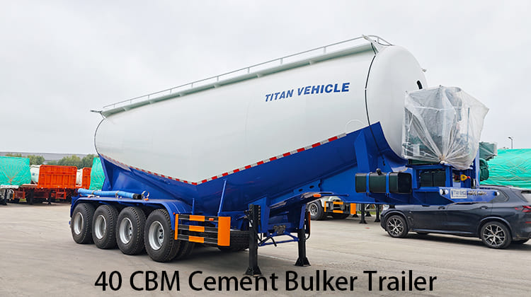 40 CBM Cement Bulker Trailer for Sale in Zambia, Kabwe