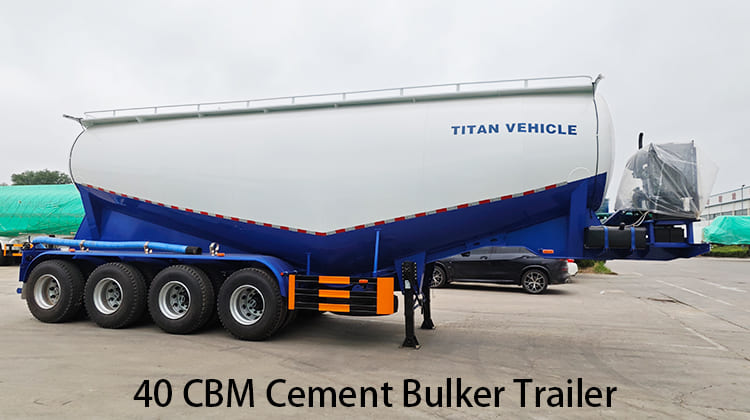 40 CBM Cement Bulker Trailer for Sale in Zambia, Kabwe