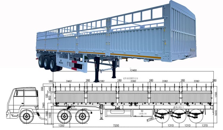 Tri Axle Fence Trailer for Sale in Zambia, Chingola