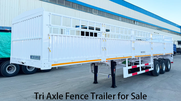 Tri Axle Fence Trailer for Sale in Zambia, Chingola