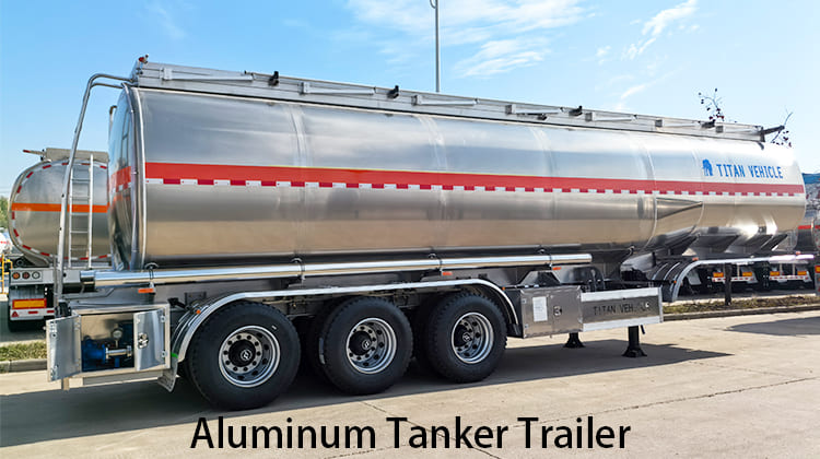Tri Axle Aluminum Tanker Trailer for Sale in Zambia, Chingola
