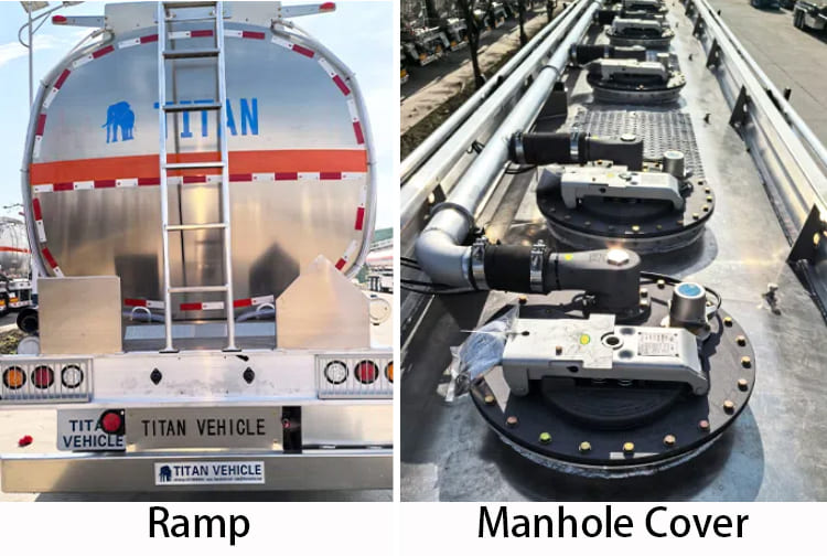 Tri Axle Aluminum Tanker Trailer for Sale in Zambia, Chingola