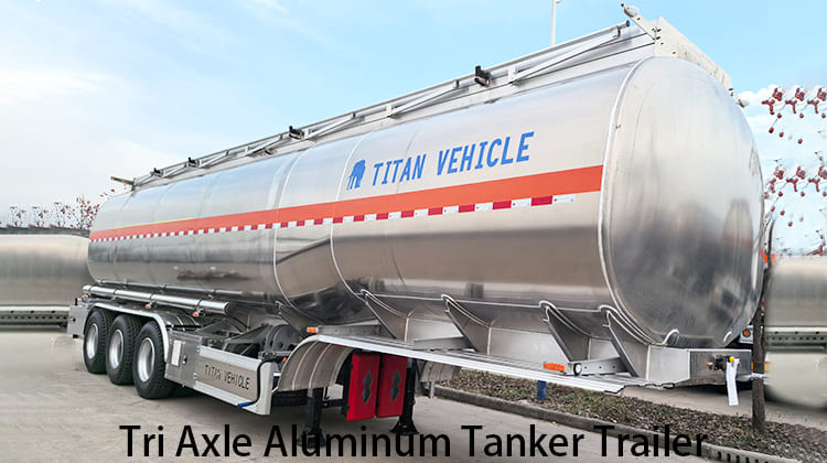 Tri Axle Aluminum Tanker Trailer for Sale in Zambia, Chingola