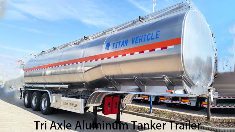 Tri Axle Aluminum Tanker Trailer for Sale in Zambia, Chingola