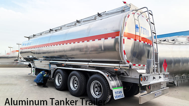 Tri Axle Aluminum Tanker Trailer for Sale in Zambia, Chingola