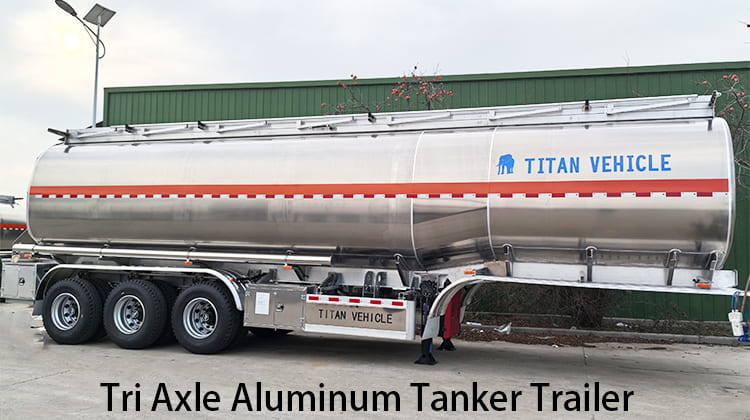 Tri Axle Aluminum Tanker Trailer for Sale in Zambia, Chingola
