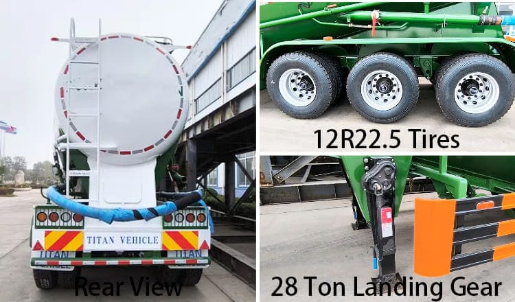 45CBM Cement Bulk Trailers for Sale in Zambia,  Kabwe