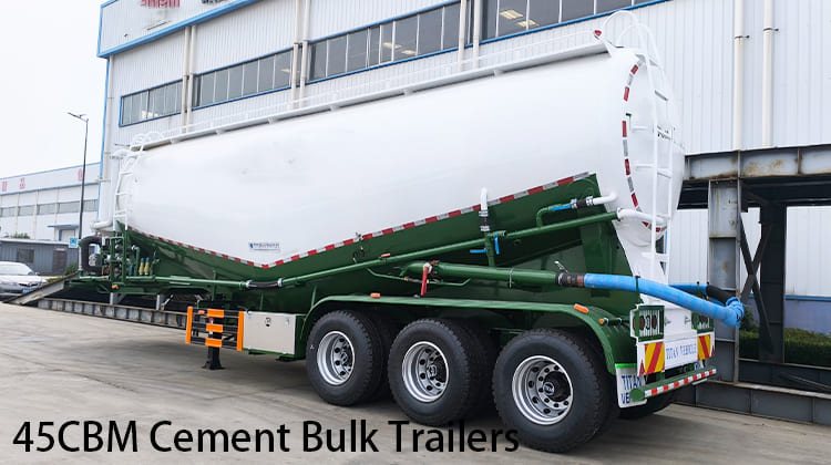 45CBM Cement Bulk Trailers for Sale in Zambia,  Kabwe