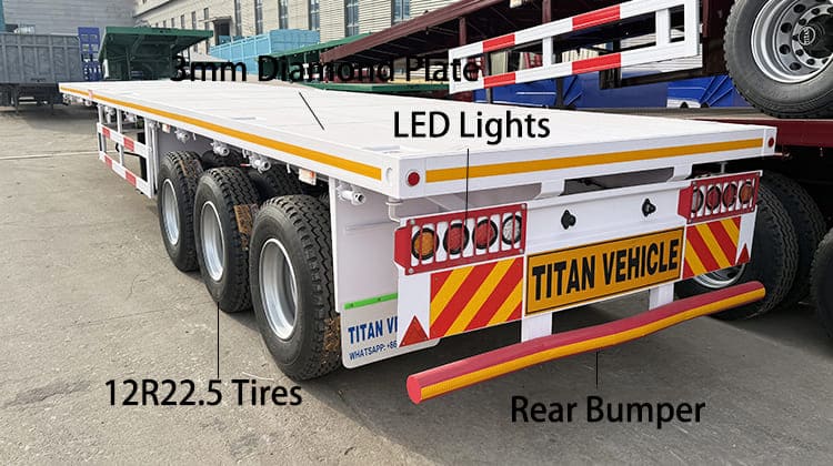 40 Feet Flatbed Trailer Prices for Sale in Zambia, Kabwe