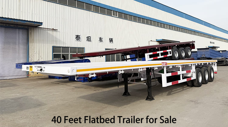 40 Feet Flatbed Trailer Prices for Sale in Zambia, Kabwe