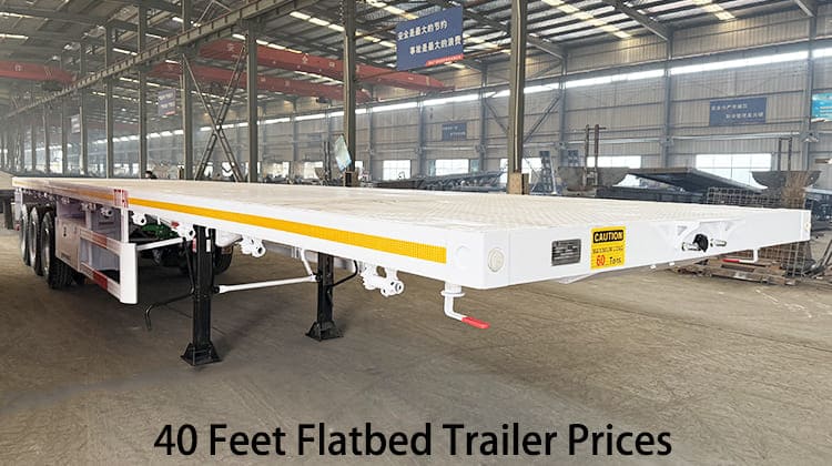 40 Feet Flatbed Trailer Prices for Sale in Zambia, Kabwe