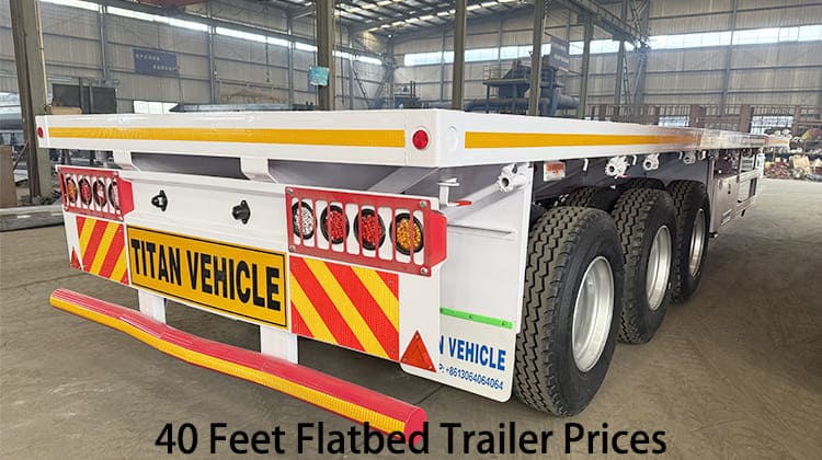 40 Feet Flatbed Trailer Prices for Sale in Zambia, Kabwe