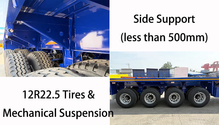 4 Axle Semi Truck Flatbed Trailer for Sale in Zambia, Lusaka