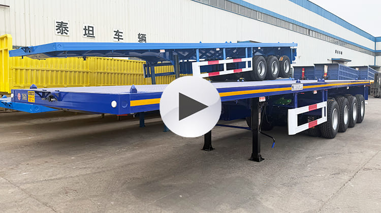 4 Axle Semi Truck Flatbed Trailer for Sale in Zambia, Lusaka