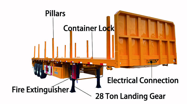 40 Feet Flatbed Trailer for Sale in Zambia, Lusaka
