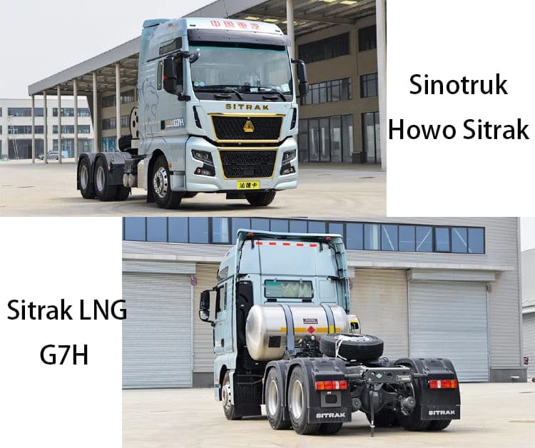 RHD Used Sinotruk Howo Sitrak LNG G7H Tractor Truck for Sale in Zambia, Ndola