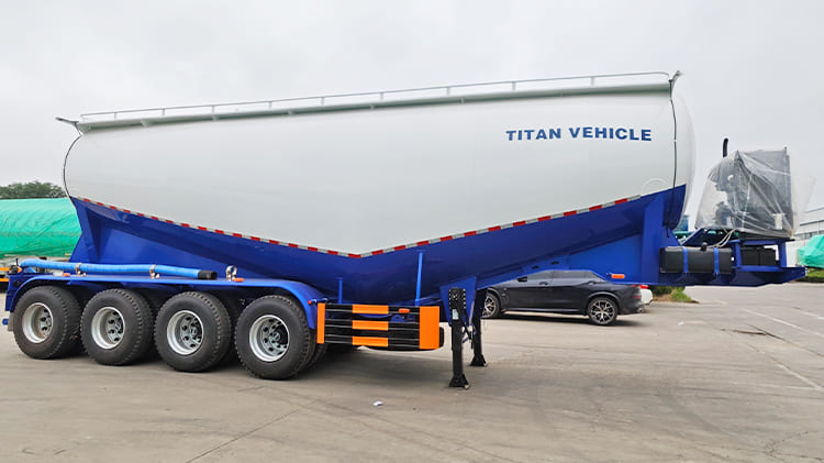 Pneumatic Dry Bulk Cement Carrier Tank Tankers Semi Trailers Transport for Sale in Zambia
