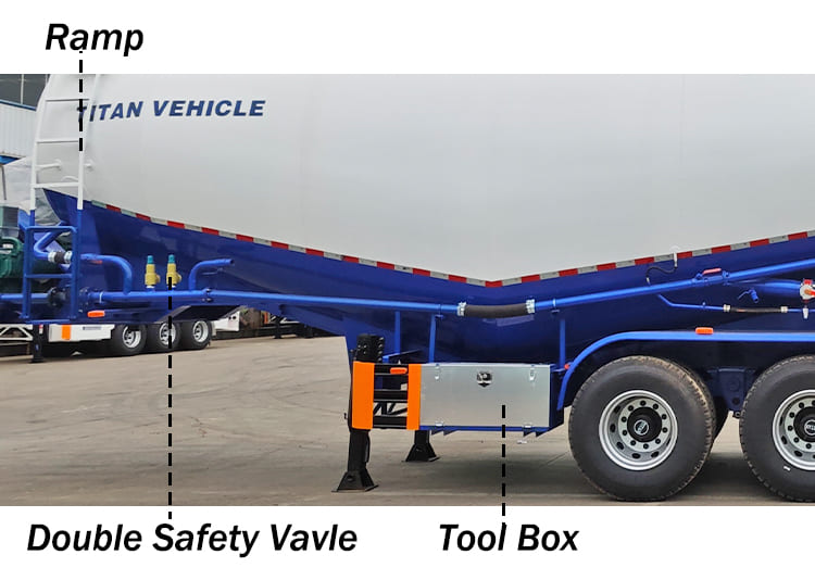 Pneumatic Dry Bulk Cement Carrier Tank Tankers Semi Trailers Transport for Sale in Zambia