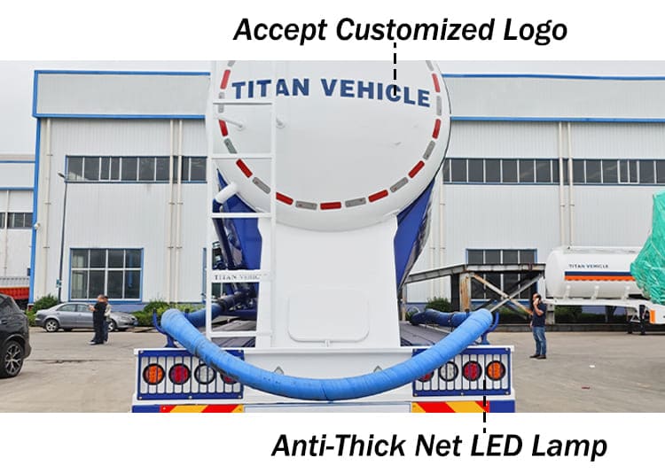 Pneumatic Dry Bulk Cement Carrier Tank Tankers Semi Trailers Transport for Sale in Zambia