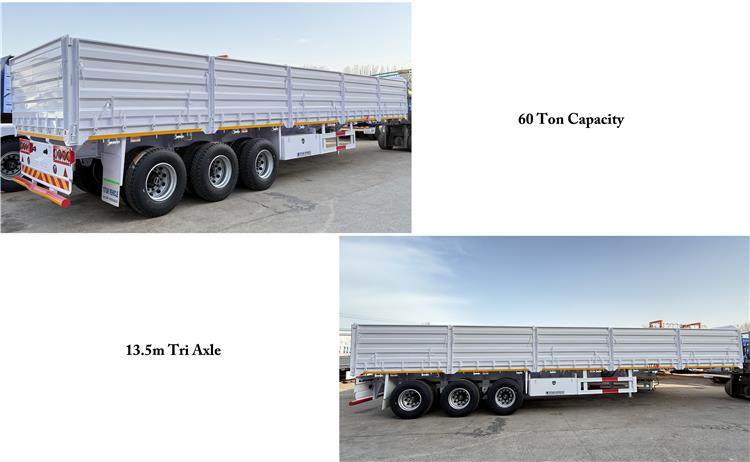 Triaxle Trailers with Side Walls Semi Trailer for Sale In Zambia - Sideboard Grain Trailer