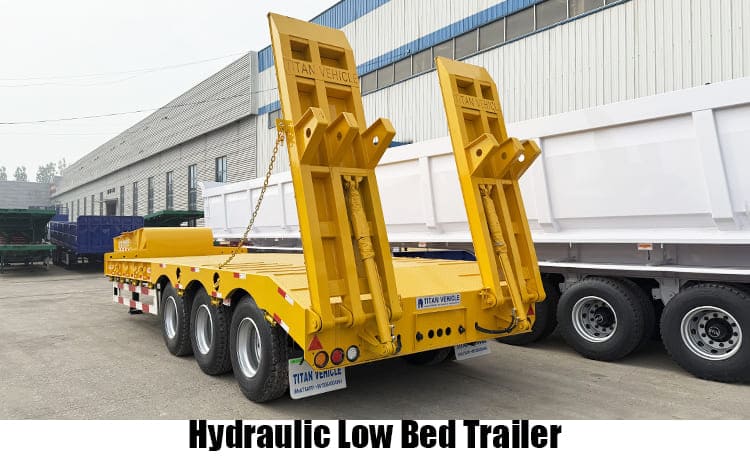 2/3/4 Axle Hydraulic Excavator Semi Lowbed Trailer for Sale in Zambia