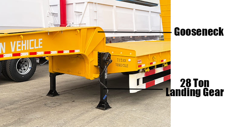 2/3/4 Axle Hydraulic Excavator Semi Lowbed Trailer for Sale in Zambia