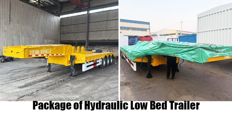 2/3/4 Axle Hydraulic Excavator Semi Lowbed Trailer for Sale in Zambia