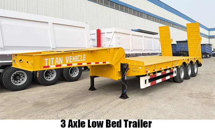 2/3/4 Axle Hydraulic Excavator Semi Lowbed Trailer for Sale in Zambia