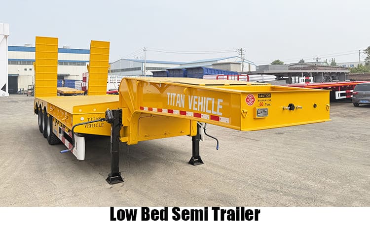 2/3/4 Axle Hydraulic Excavator Semi Lowbed Trailer for Sale in Zambia