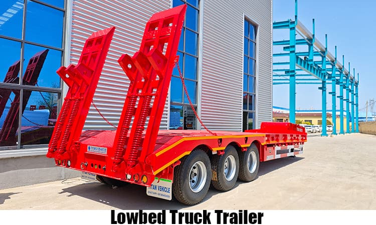 40 Feet Low Lowbed Truck Trailer Price for Sale in Zambia Ndola
