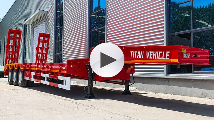 40 Feet Low Lowbed Truck Trailer Price for Sale in Zambia Ndola