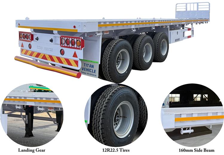 Tir Axle Trailer for Sale - Tri Axle Flat Deck Trailer for Sale In Zambia