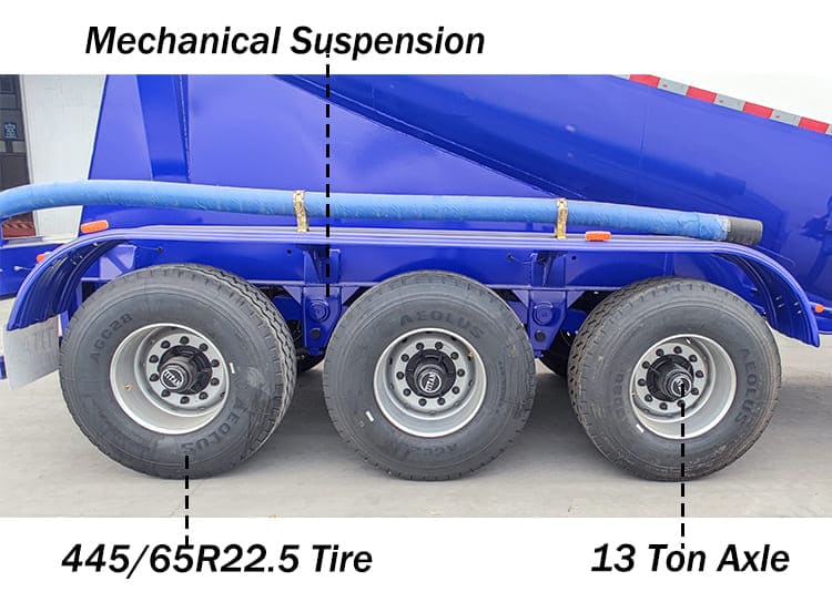 Silo Pneumatic Powder Cement Tanker Truck Trailer for Sale in Zambia