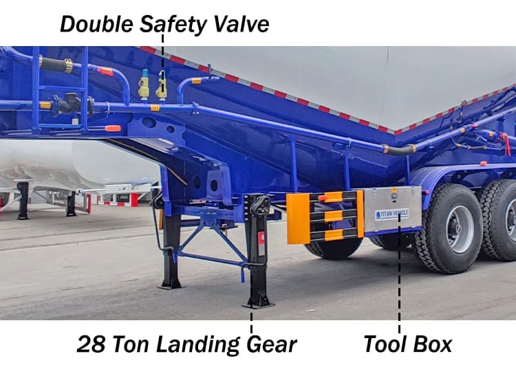 Silo Pneumatic Powder Cement Tanker Truck Trailer for Sale in Zambia