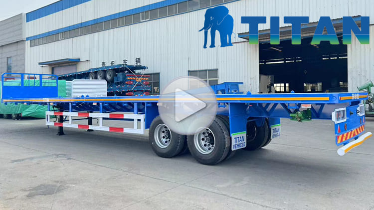 2 Axle Flatbed Trailer for Sale in Zambia