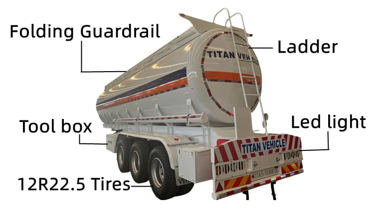 3 Axle Acid Tanker Trailer for Sale in Zambia