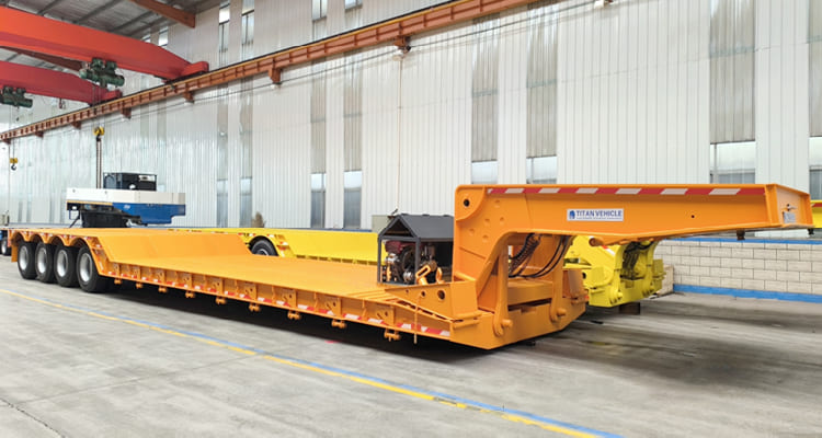 Hydraulic Detachable Gooseneck Lowboy Trailer for Sale in Zambia 