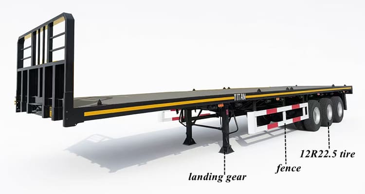 3 Axle Flatbed Trailers for Sale in Salaam Tanzania