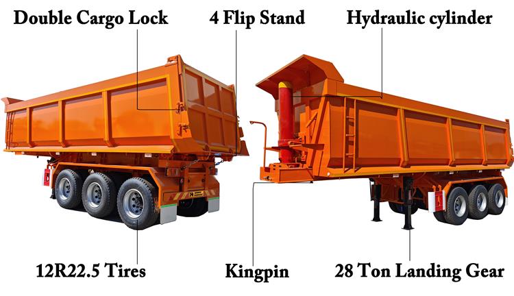 Henred Fruehauf Trailers Price Dump Trailer for Sale In Zambia
