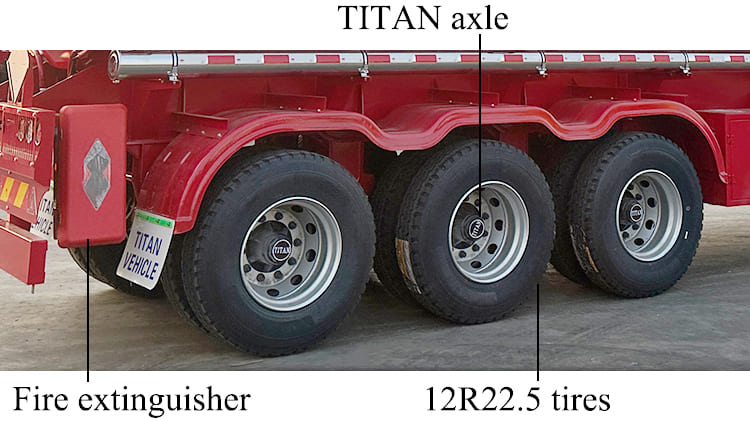 TITAN 40000L Diesel Petroleum Tanker Trailers for Sale in Zambia | Reliable Fuel Transport Unit