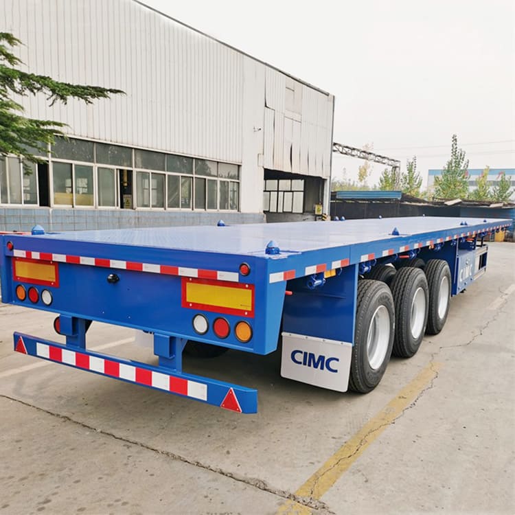 CIMC Vehicle 3 Axle 40Ft Flatbed Truck Trailer