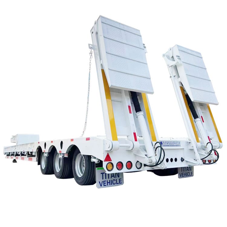 80 Tonne 3 Axle Hydraulic Low Bed Trailer