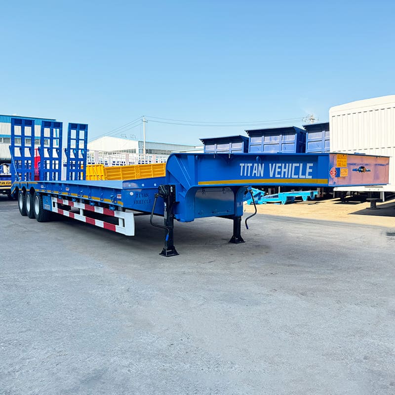 Tri Axle Low Bed Semi Trailer
